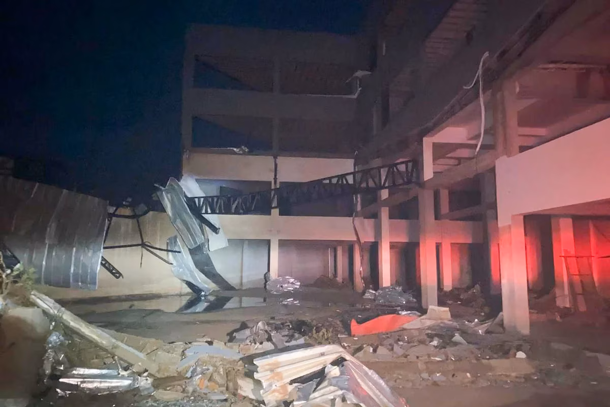 Registros capturam os danos causados pelo tornado no Paraná