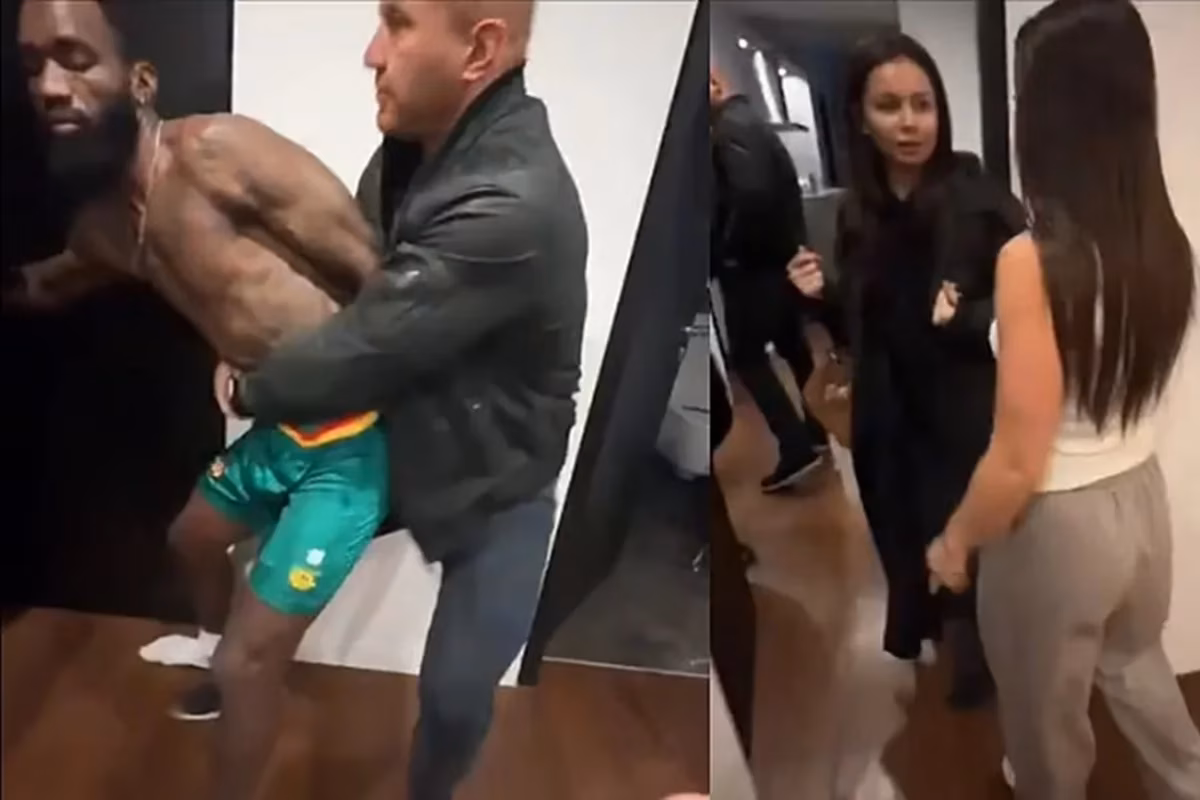 Moumi Ngamale foi flagrado pela namorada ao lado de outra mulher