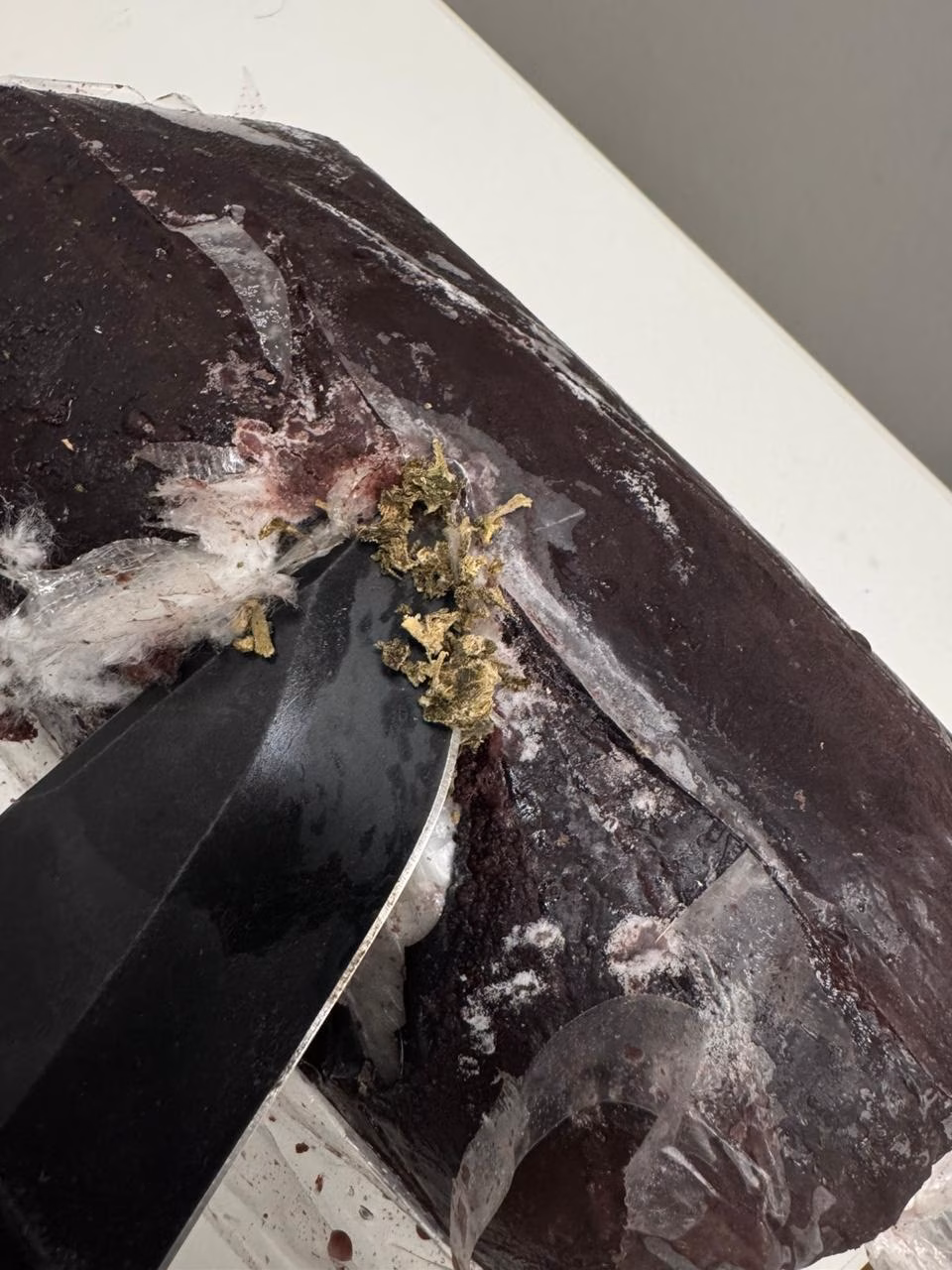 A droga estava camuflada em 17 PACOTES DE AÇAÍ CONGELADO