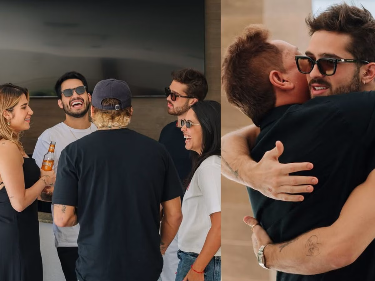 João Guilherme comemora o Dia dos Pais