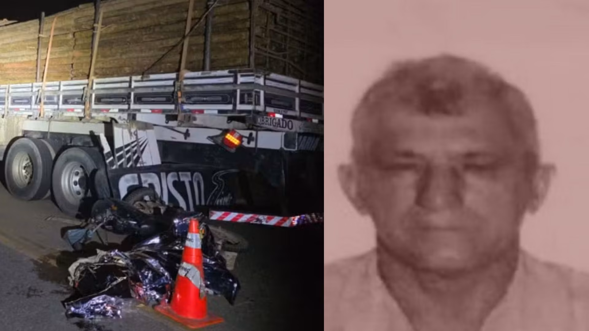 O impacto foi letal, e ele não sobreviveu aos ferimentos no local