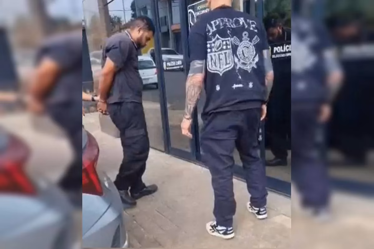 O suspeito foi detido e permanece à disposição da Justiça