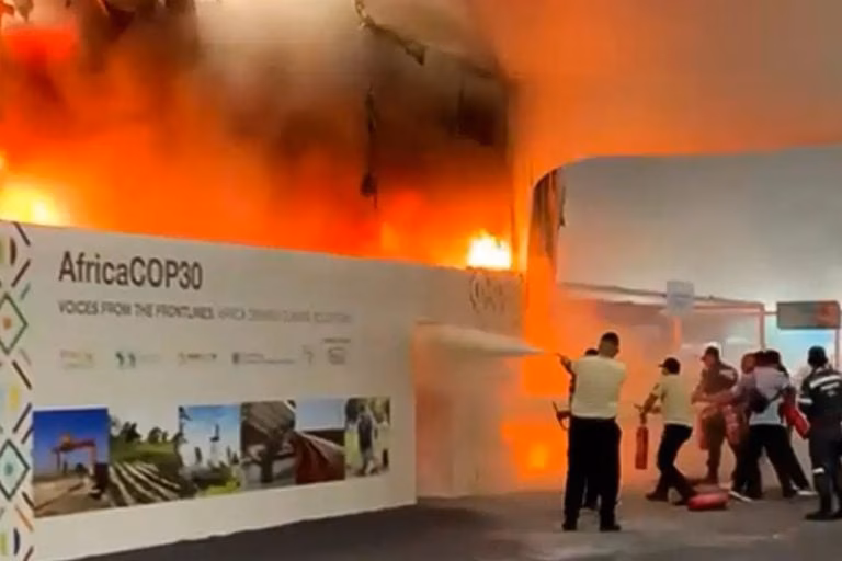 Incêndio atinge Pavilhão dos Países durante a COP30