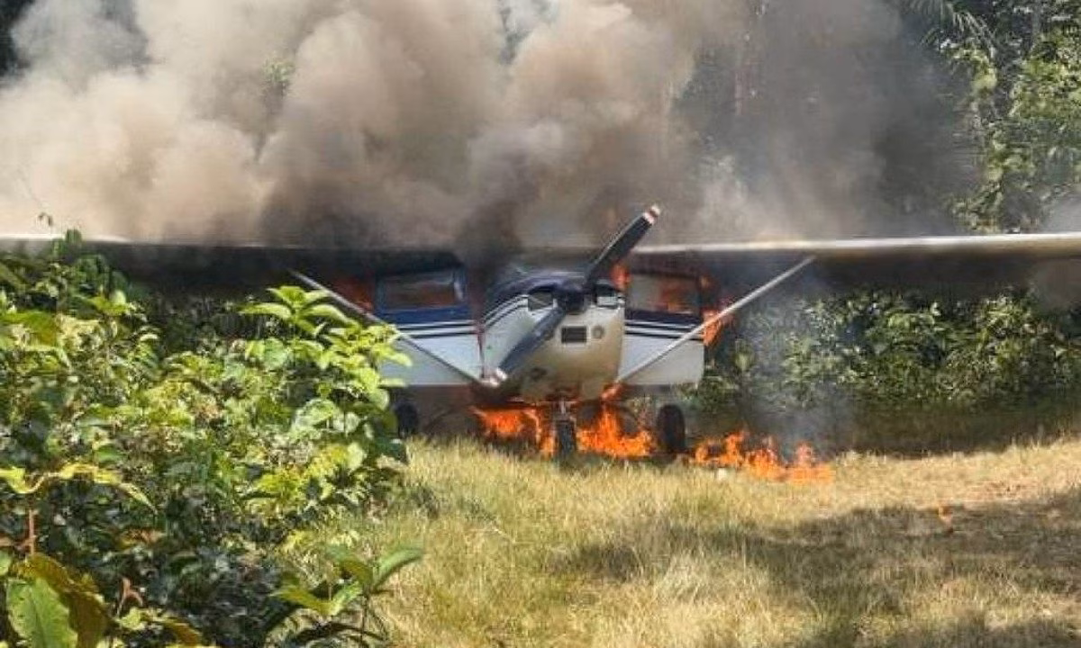 Aeronave que partiu da Venezuela entrou no espaço aéreo brasileiro e foi interceptada por caças da FAB