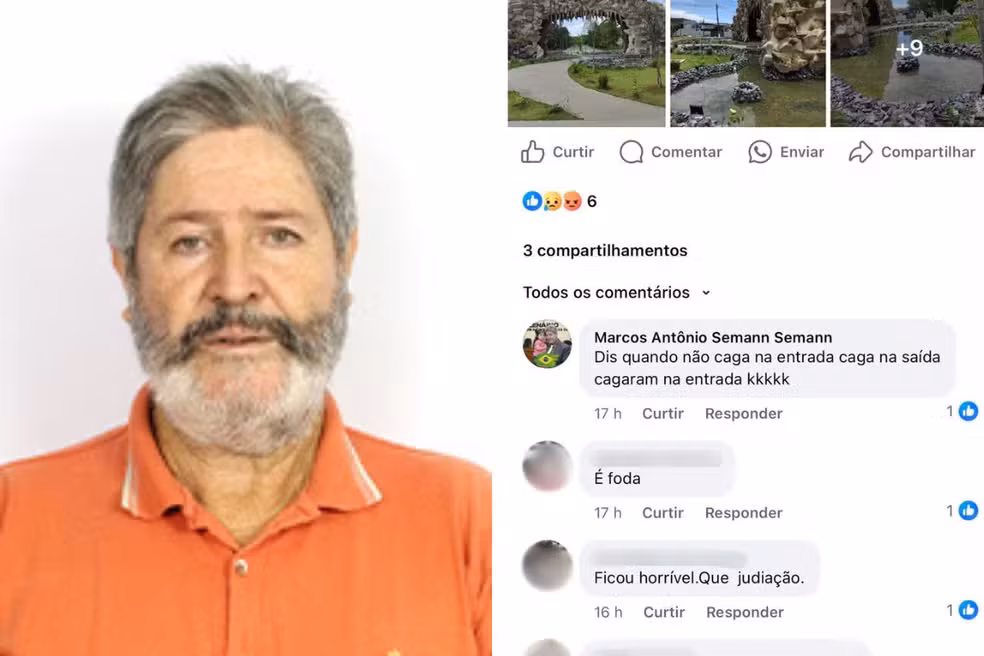 A Justiça de Eldorado condenou Marcão, em primeira instância, a pagar R$ 20 mil de indenização e a publicar uma retratação