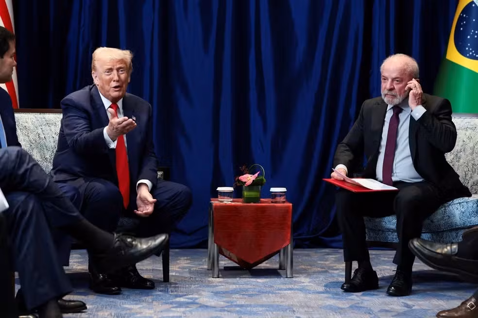 Donald Trump e Luiz Inácio Lula da Silva