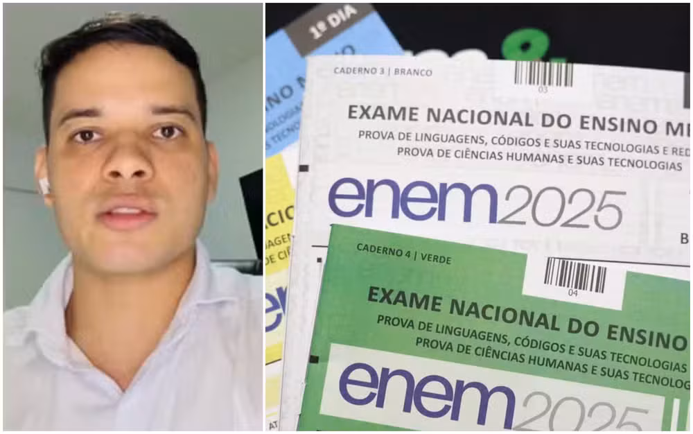 Universitário que vazou questões do Enem 2025 recebia R$ 10 por cada pergunta de pré-teste que lhe era repassada