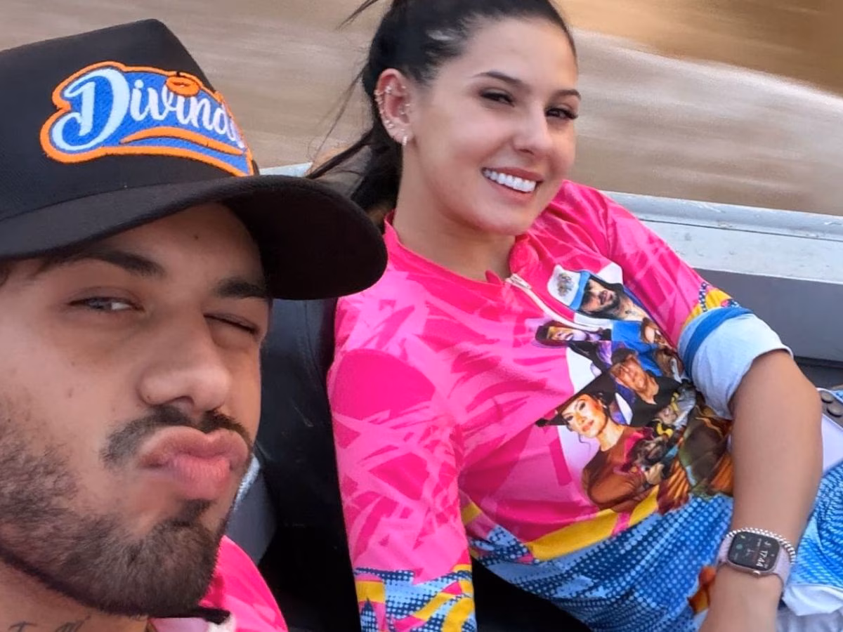 Ana Castela ao lado de José Felipe