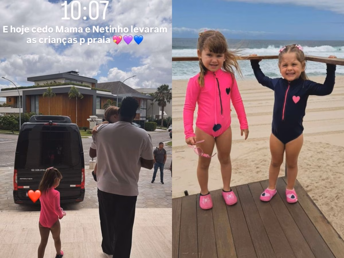 Filhos de Virgínia e o irmão Vini Jr