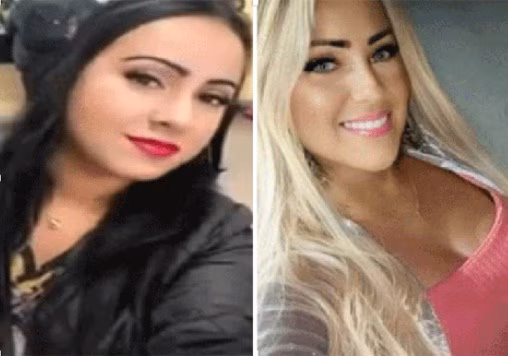 As irmãs gêmeas acusadas, Roberta (à esquerda) e Ana Paula (à direita)