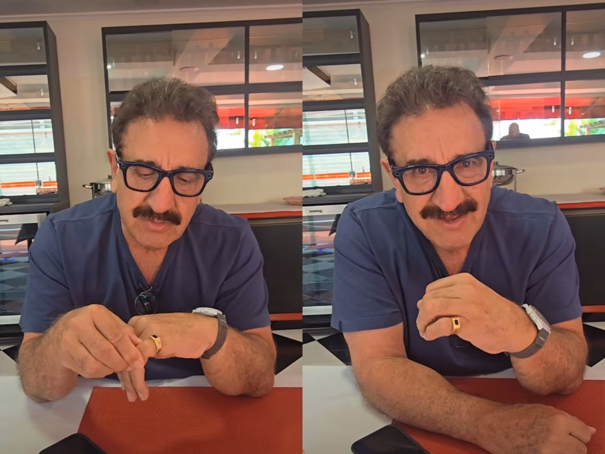 Ratinho se emociona ao exibir anel que ganhou de presente de Silvio Santos