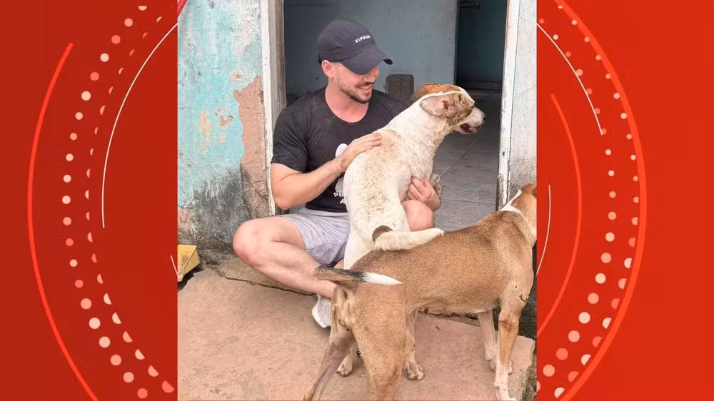 Professor Marcos Breda, 29 anos, aluga uma casa para acolher animais no Espírito Santo