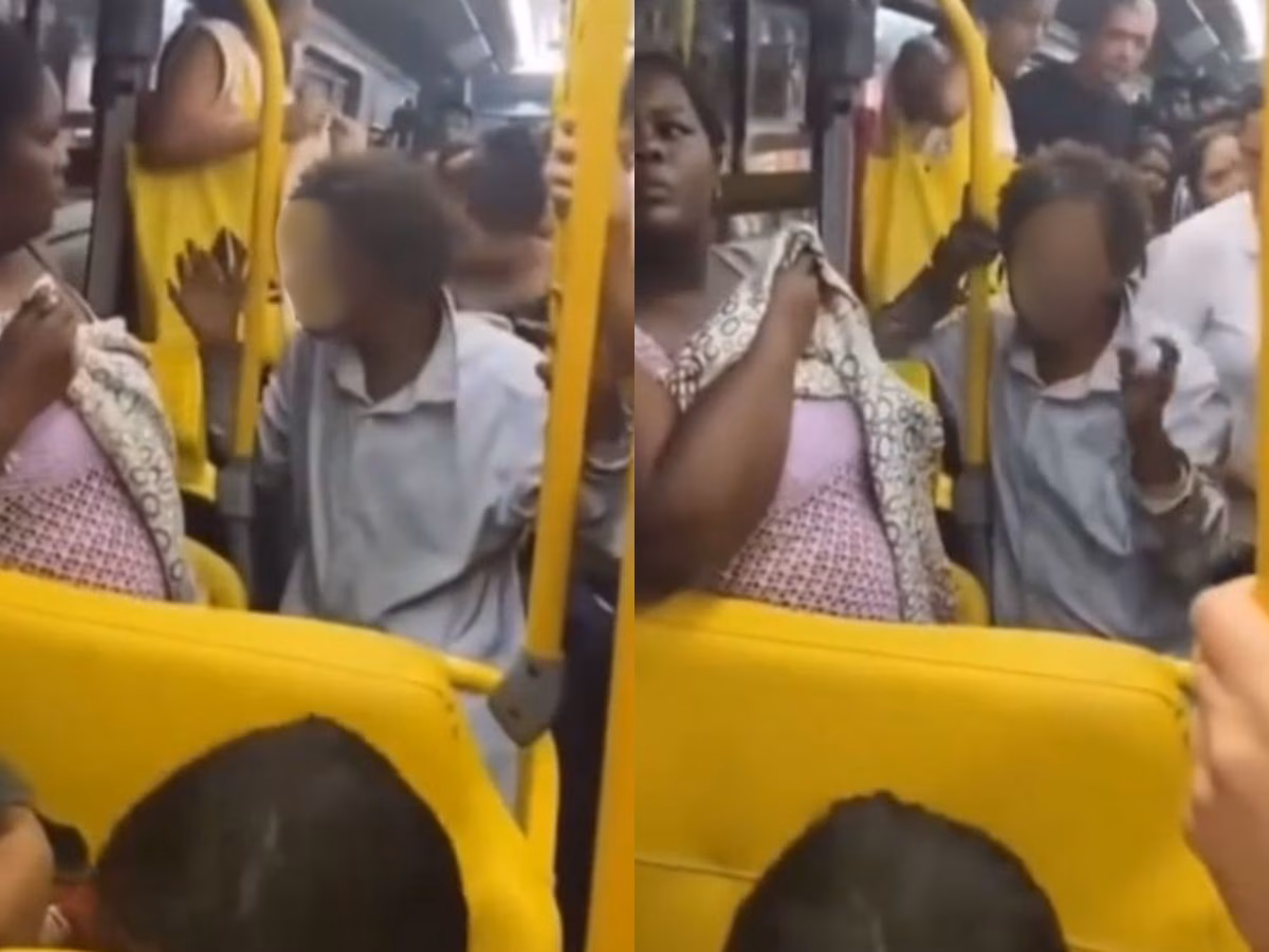 Idosa faz necessidades dentro de ônibus no Rio
