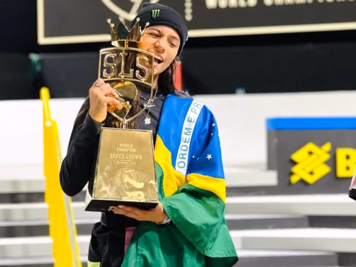 Rayssa conquistou o quarto título seguido no principal circuito do skate mundial