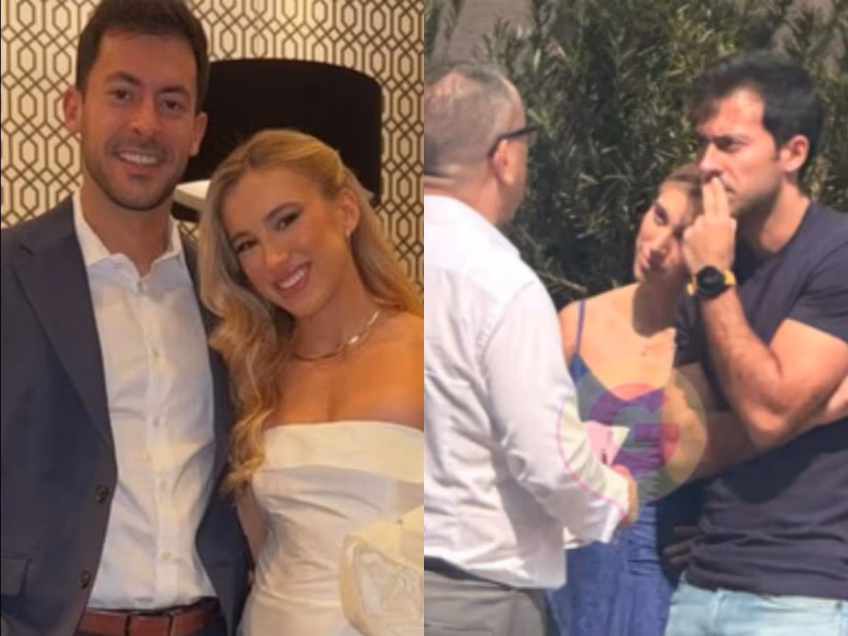 O casal foi flagrado ao lado de um suposto corretor de imóveis em São Paulo