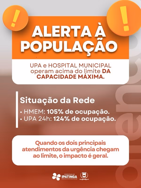 Entre as medidas estão a expansão temporária de leitos, o reforço das equipes médicas e a reorganização dos fluxos internos para assegurar prioridade aos casos considerados mais graves