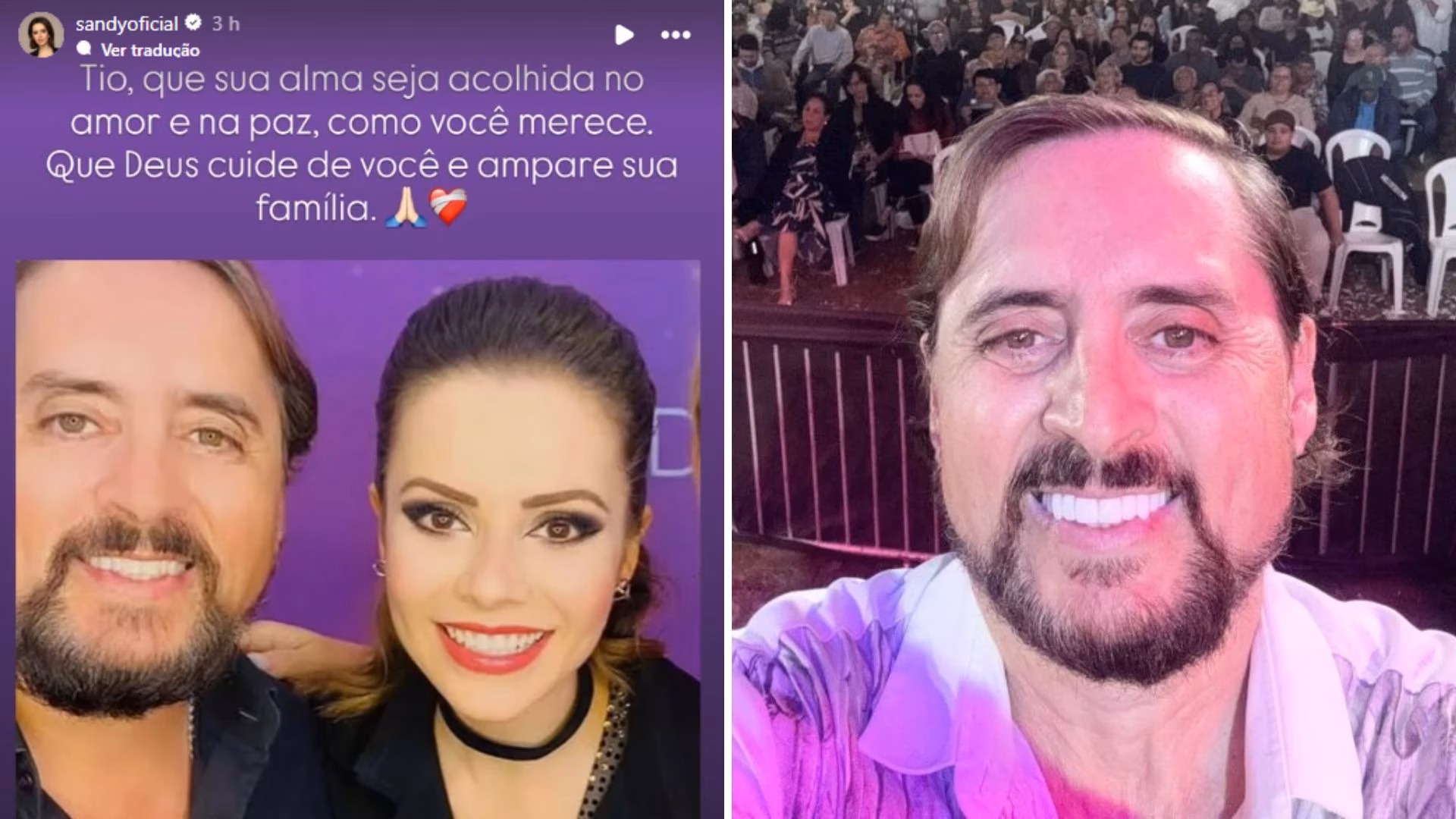 Sandy faz tributo a Mauri