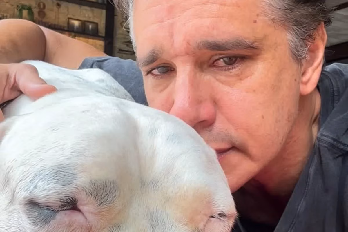 Márcio Garcia comunicou a morte de seu cachorro Dogo, que enfrentava um linfoma, e lamentou a perda do companheiro