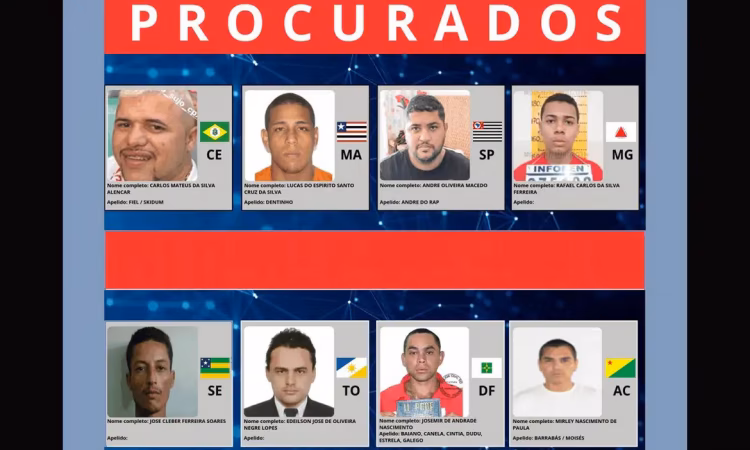 Relação reúne 216 criminosos de alta periculosidade; cada unidade da Federação apontou oito alvos prioritários com base em uma matriz de risco