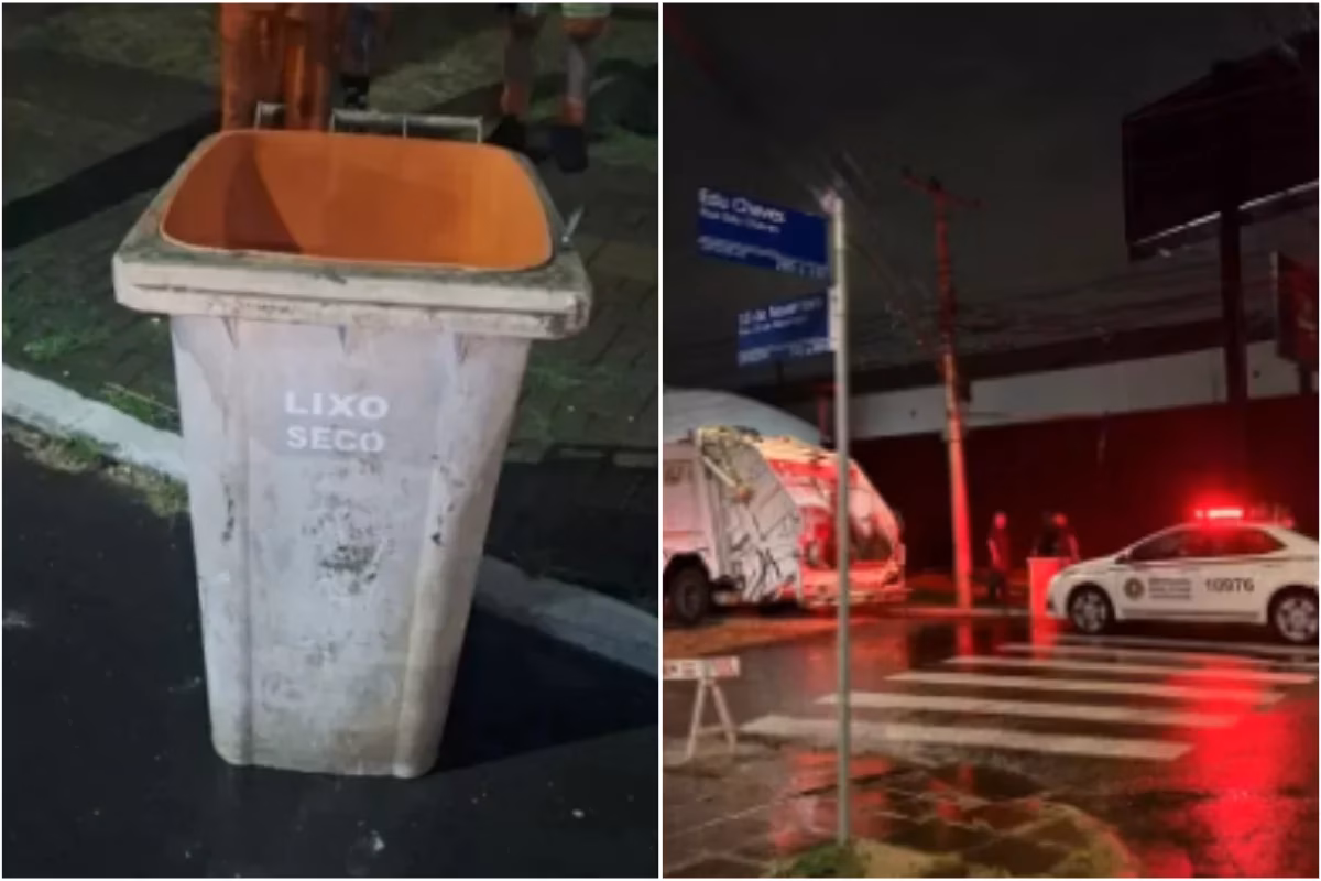 Mulher nua morta em lixeira: polícia prende suspeitos e colhe imagens