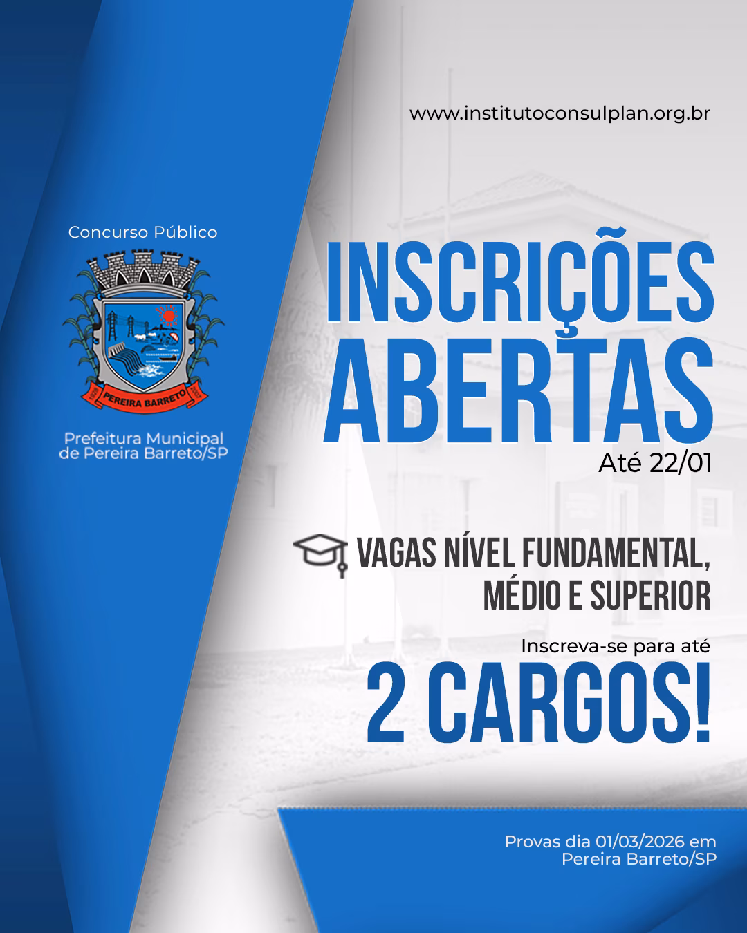 Fwd: Release - Pereira Barreto/SP_Inscrições Abertas