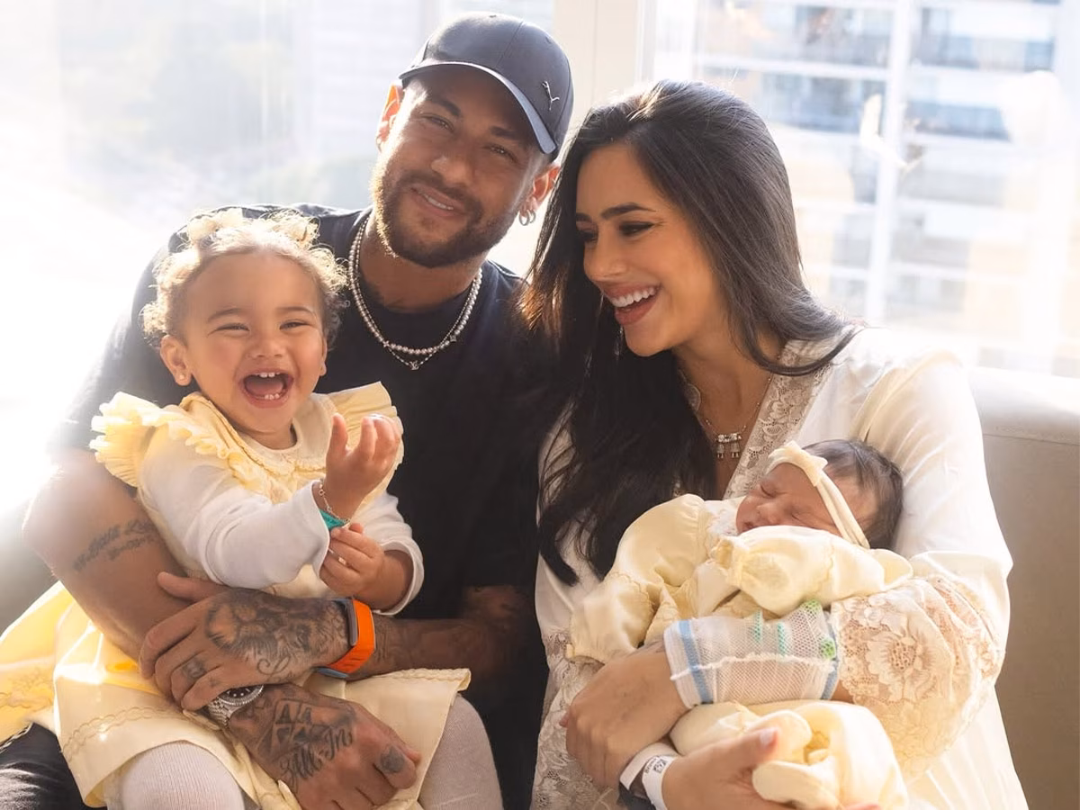 Neymar, Bruna Biancardi, Mavie e Mel 