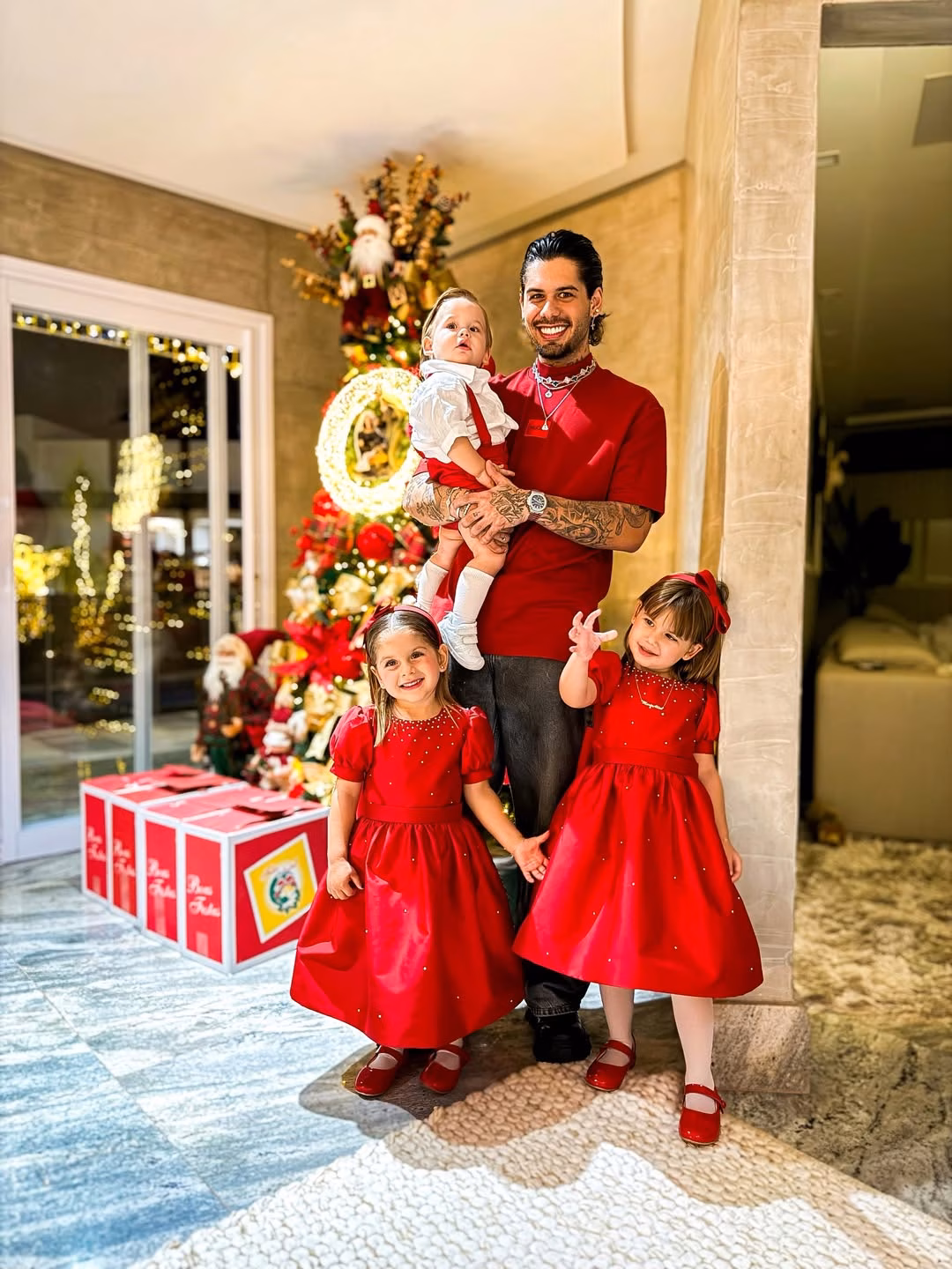 Ana Castela e Zé Felipe passam primeiro Natal juntos