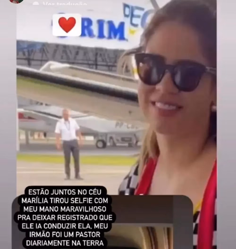 Marília Mendonça fez foto com copiloto antes de embarcar em avião