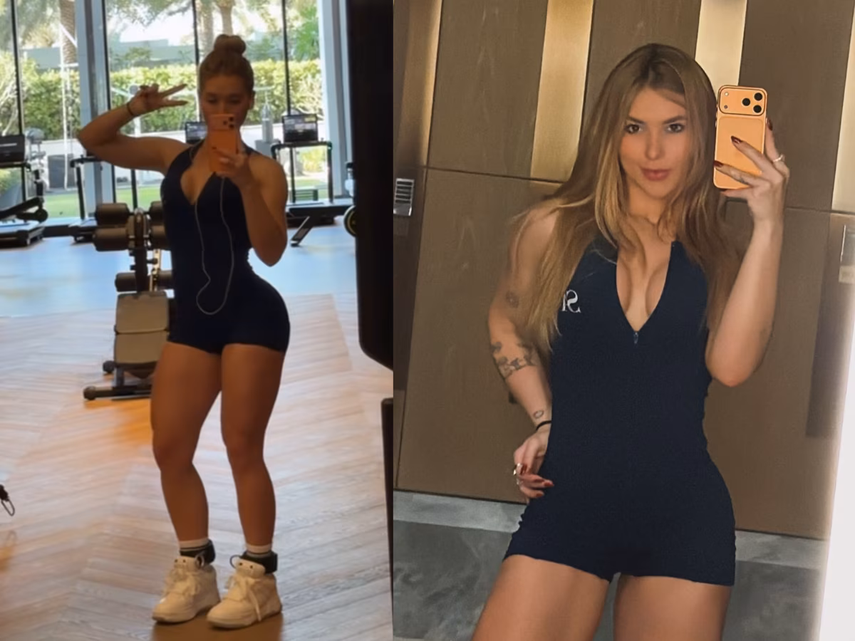 Virginia exibe corpo sarado durante treino em Dubai 