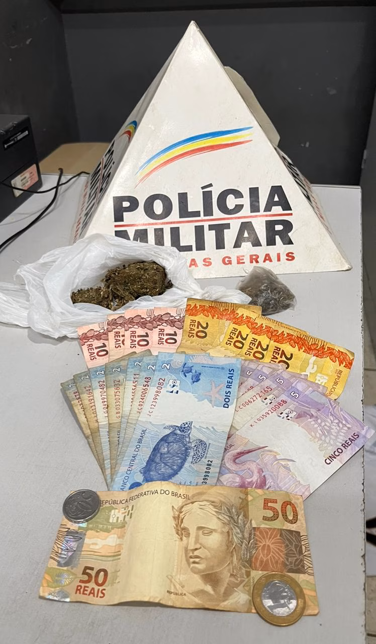 Dinheiro e droga apreendido