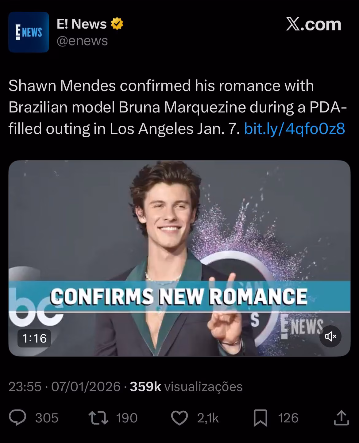 Os fãs de Bruna Marquezine reagiram à forma como a atriz foi descrita pela imprensa internacional após a repercussão de seu romance com Shawn Mendes nas últimas semanas