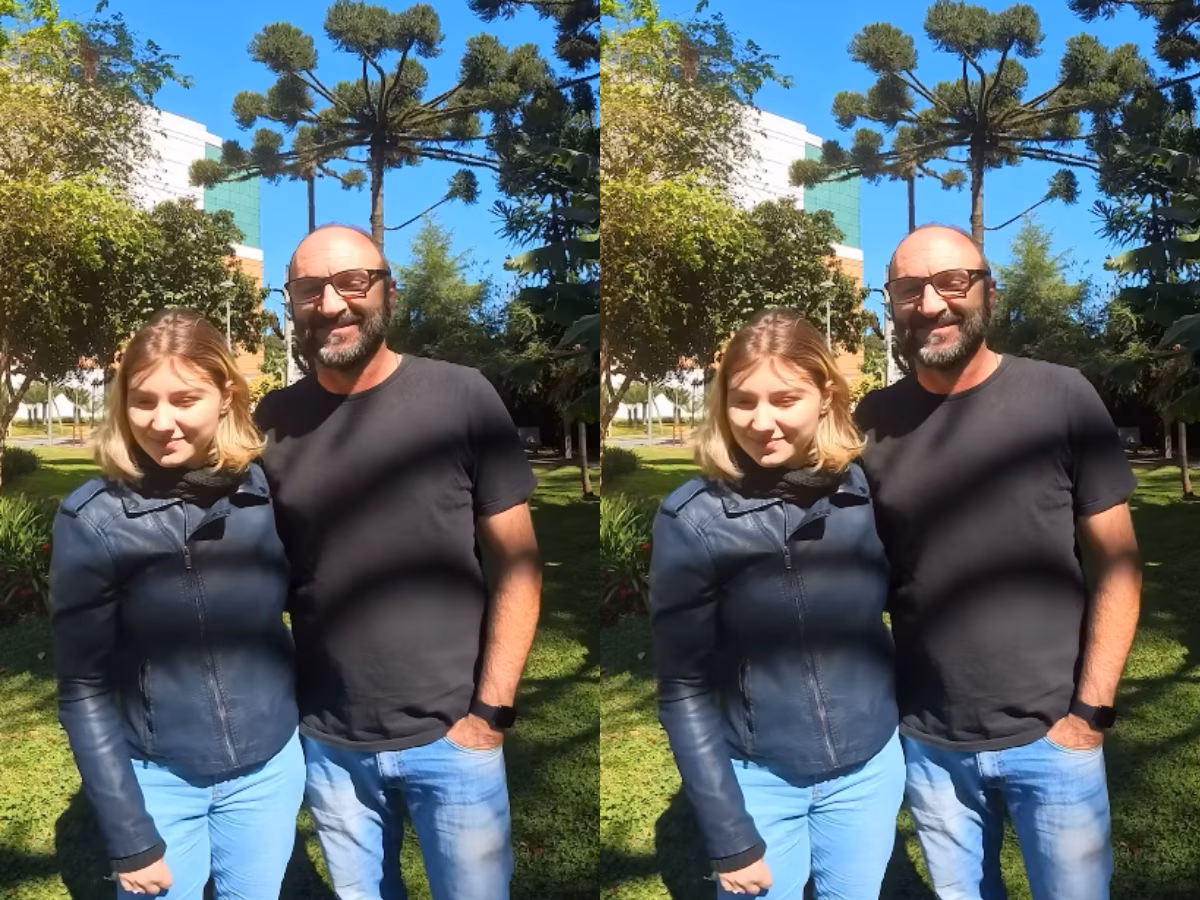 Isabel e o pai, Joelson Veloso