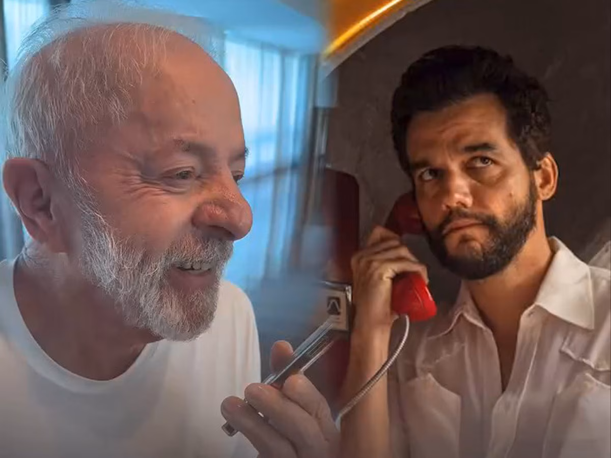Lula compartilha ligação com Wagner Moura. 