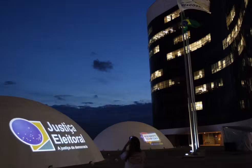 Fachada do prédio do Tribunal Superior Eleitoral (TSE) em Brasília.