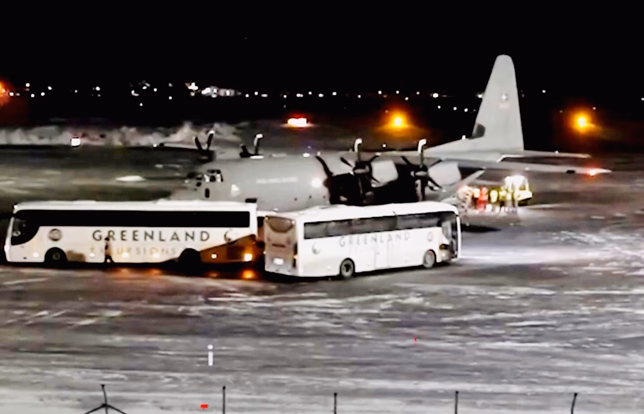 As tropas já estão chegando à Groenlândia 