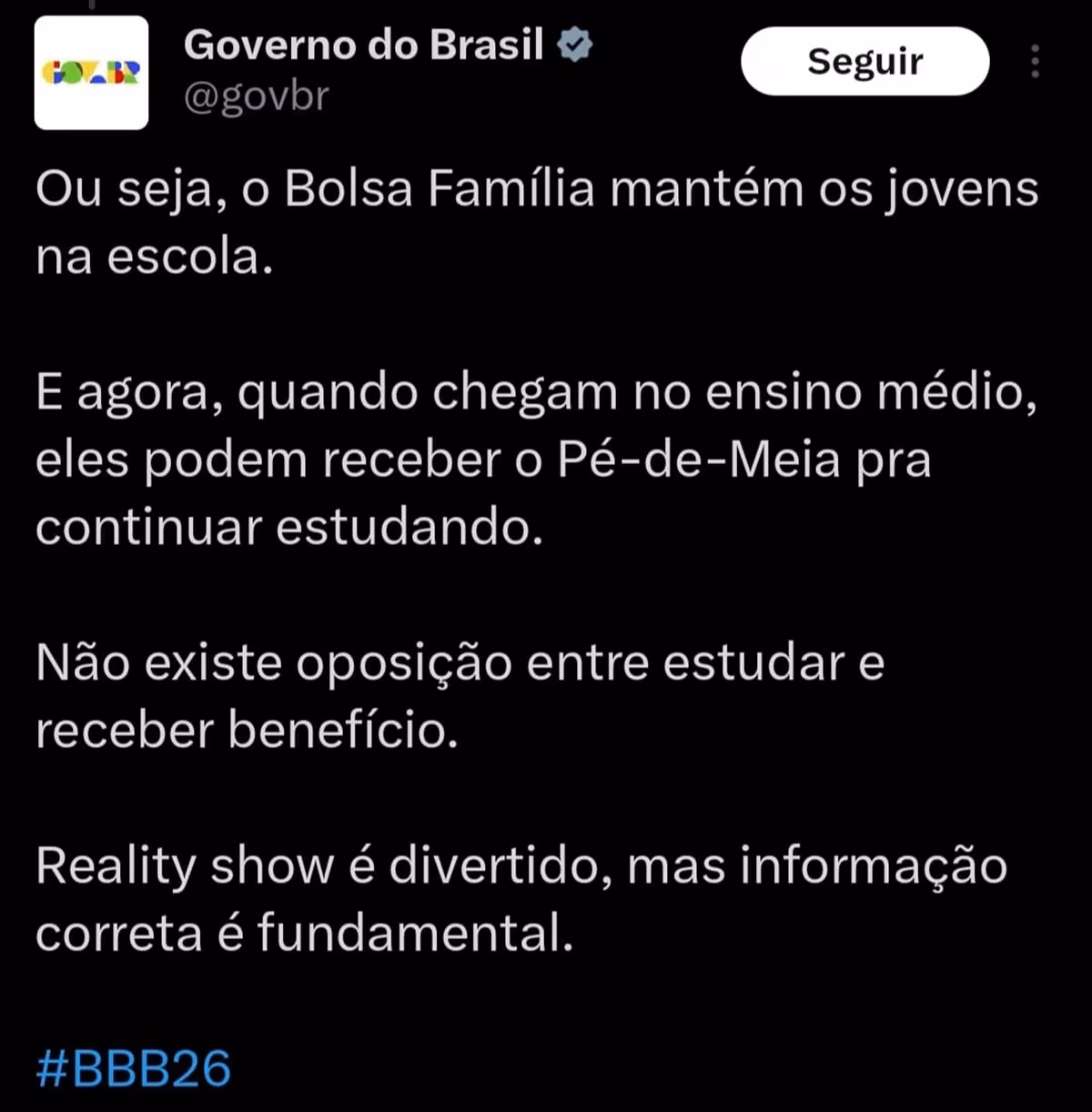 governo federal reage à declaração polêmica de Solange Couto