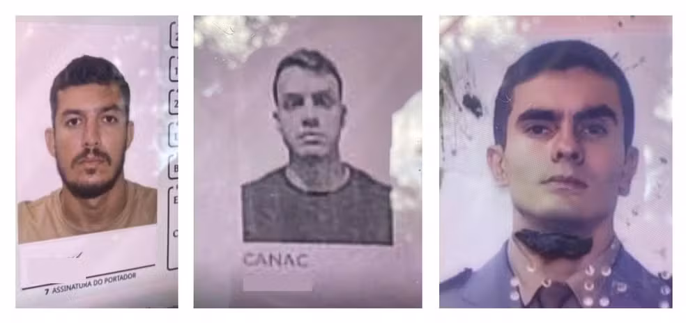 Os três mortos no acidente são: Diego Dantas, Sérgio Nunes e Lucas Souza