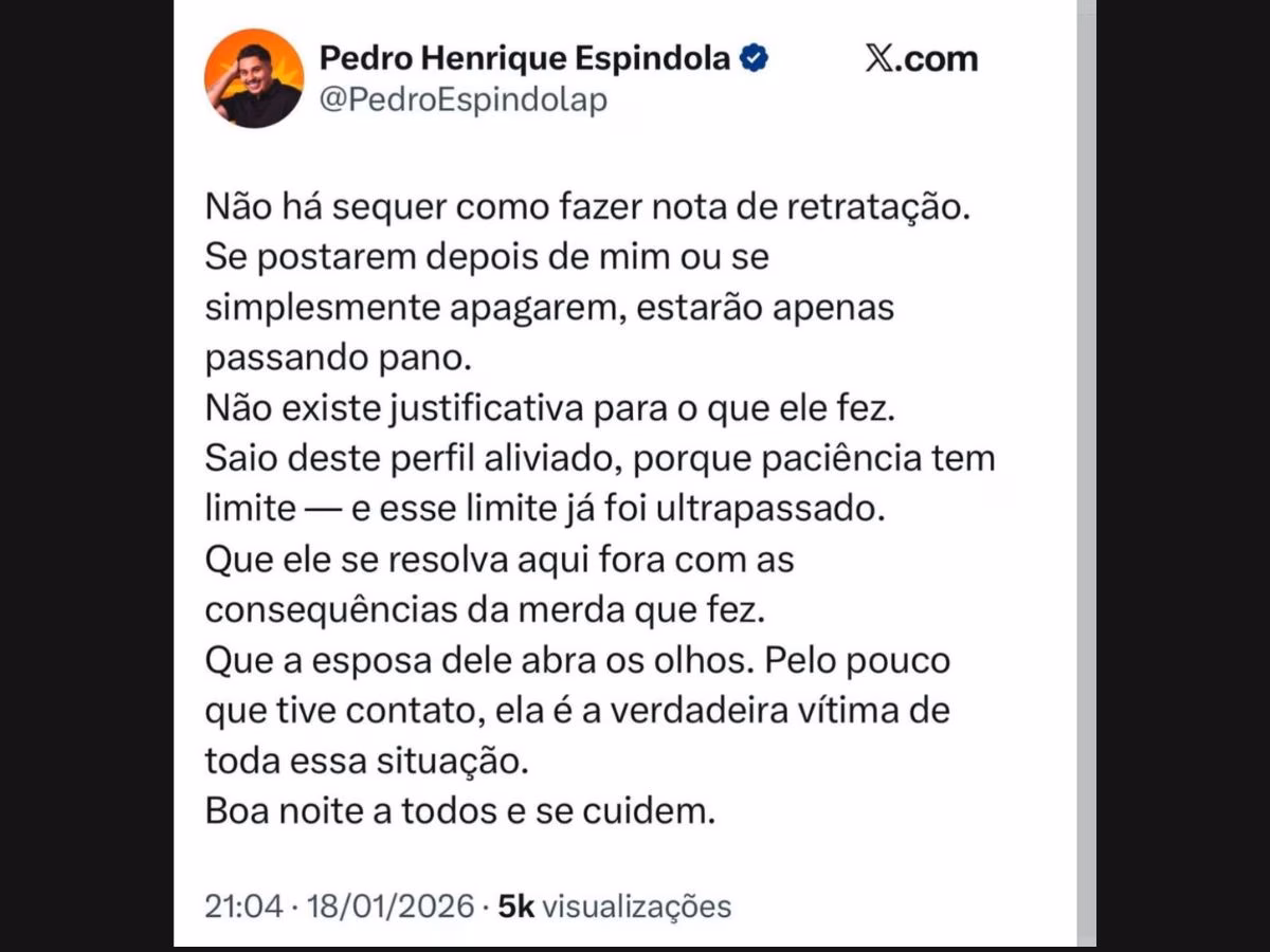 A ação foi tomada após o brother assediar uma participante e desistir do reality em seguida
