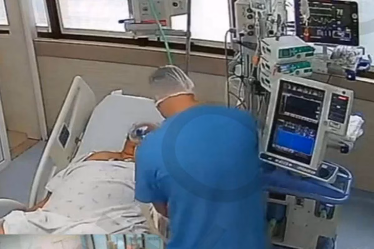 Imagens obtidas pelo Metrópoles mostram o momento em que os técnicos de enfermagem aplicam substâncias que mataram três pacientes