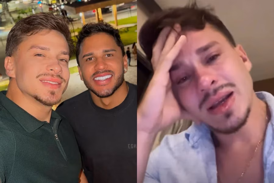 O ator Luan Frank apareceu ao lado de Lucas Guimarães durante uma viagem ao Ceará e virou alvo de comentários nas redes sociais