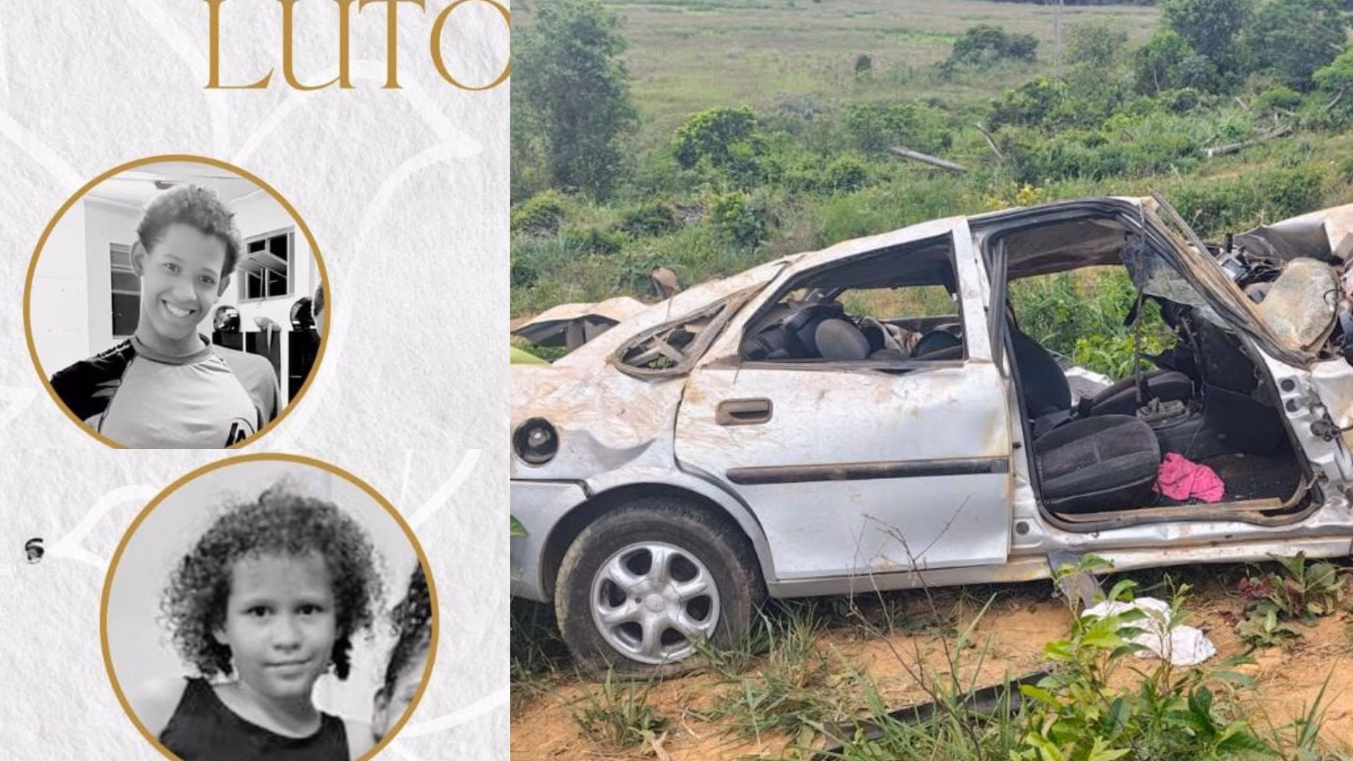 Hyago estava no banco dianteiro do passageiro e viajava com familiares quando o veículo saiu da pista e caiu em uma ribanceira às margens da rodovia. Mary, a mais nova das vítimas, ocupava o banco traseiro no momento do acidente.