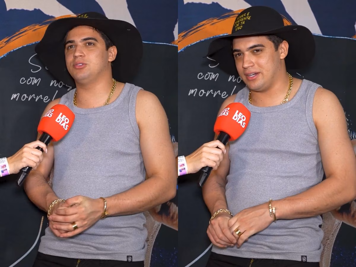 O cantor afirmou que estava com a garganta inflamada devido a uma virose muito forte