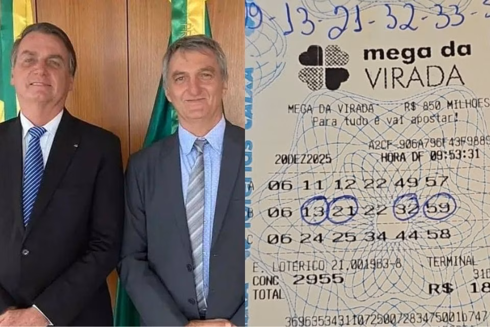 Jair e Renato Bolsonaro acertaram a quadra da Mega da Virada de 2025 (