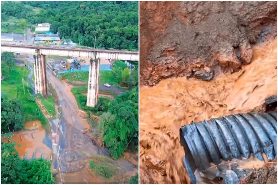 O lamaçal de duas minas atingiu o Rio Goiabeiras, que atravessa a parte urbana de Congonhas e o rio Maranhão, em Minas Gerais