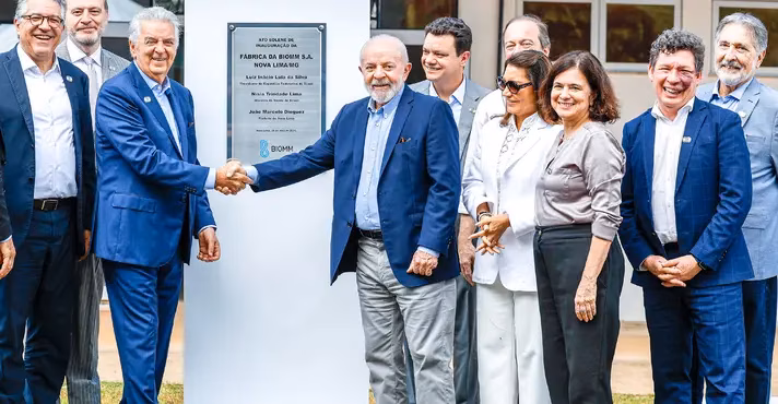 Lula participa da inauguração da Biomm, em Nova Lima