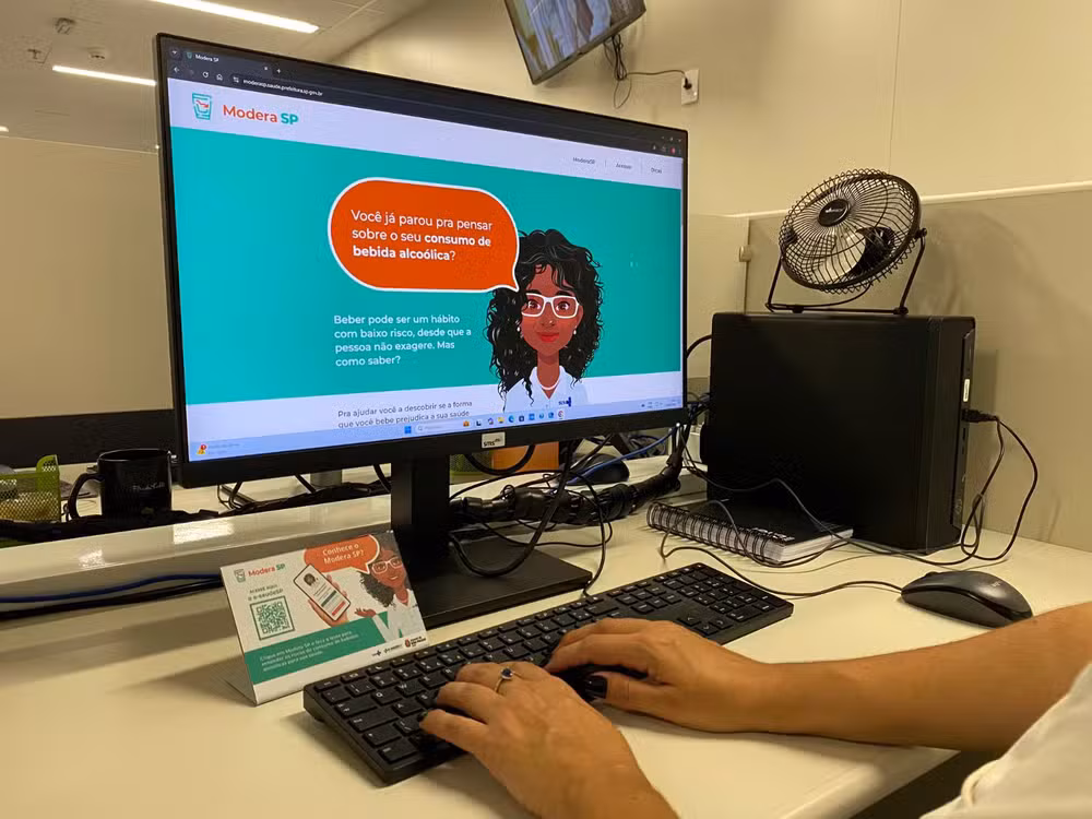 ModeraSP oferece aconselhamento em saúde e acesso ao tratamento para pessoas com risco de dependência por álcool