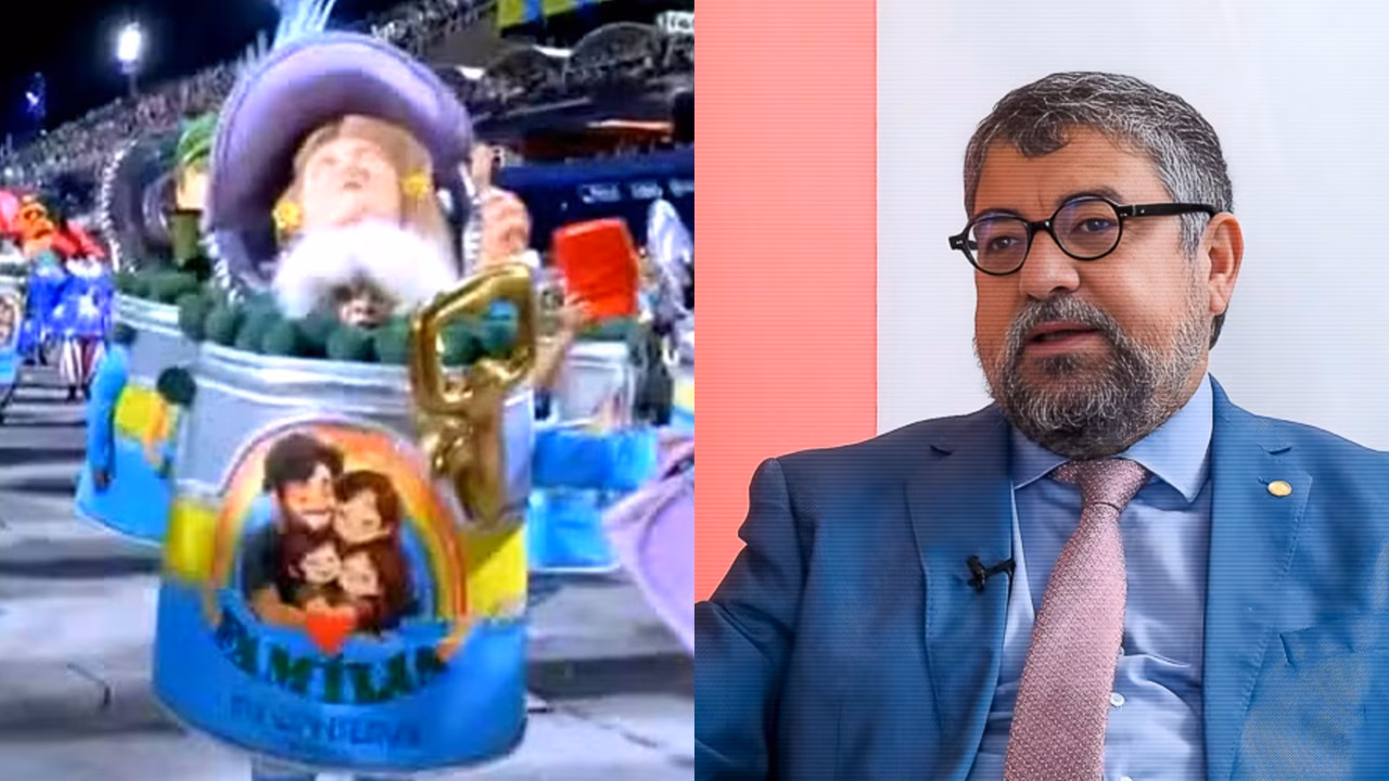 Ala criticando a família em desfile que homenageou o presidente Lula / Prefeito de Maricá-RJ 