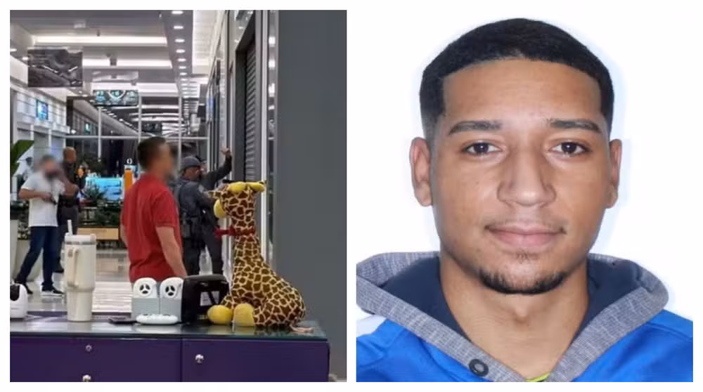 Um dos policiais atirou e baleou Cássio Zampieri (à direita) após ele esfaquear e matar Cibele Alves, sua ex-namorada