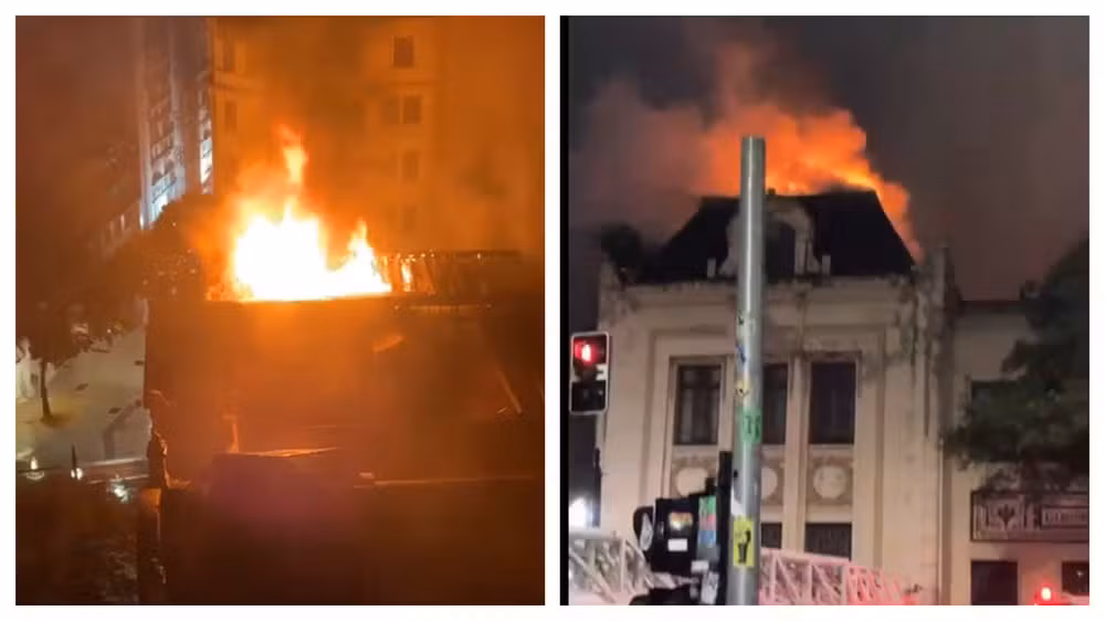 Incêncio atinge prédio da Faculdade de Direito da USP