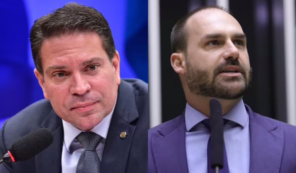 Alexandre Ramagem e Eduardo Bolsonaro